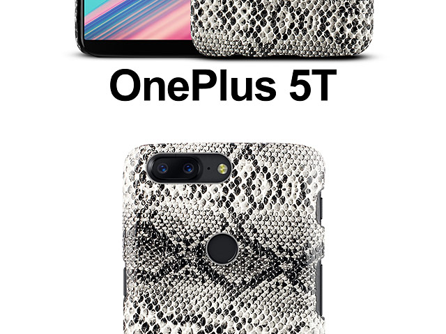 OnePlus 5T Faux Snake Skin Back Case