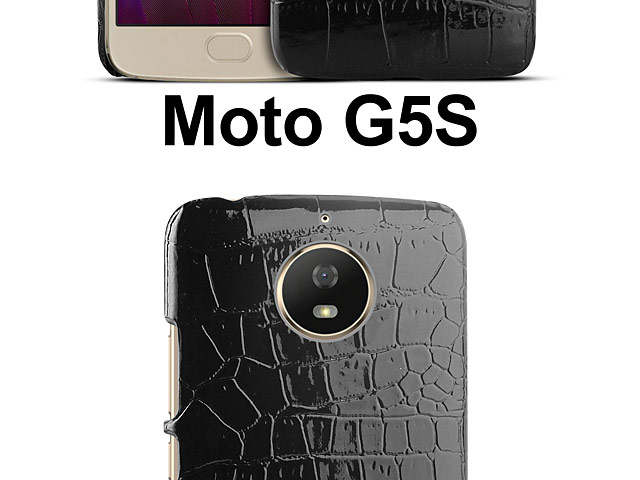 Motorola Moto G5S Crocodile Leather Back Case