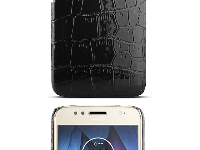 Motorola Moto G5S Crocodile Leather Back Case