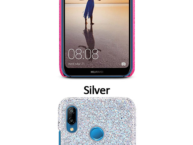 Huawei P20 Lite Glitter Plastic Hard Case