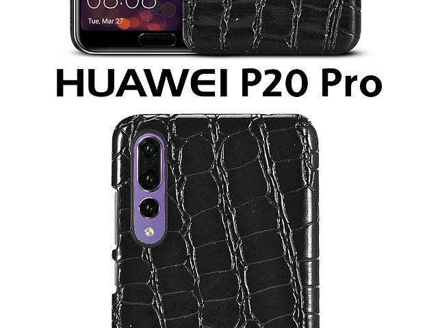 Huawei P20 Pro Crocodile Leather Back Case