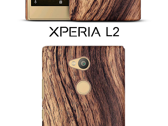Sony Xperia L2 Woody Patterned Back Case