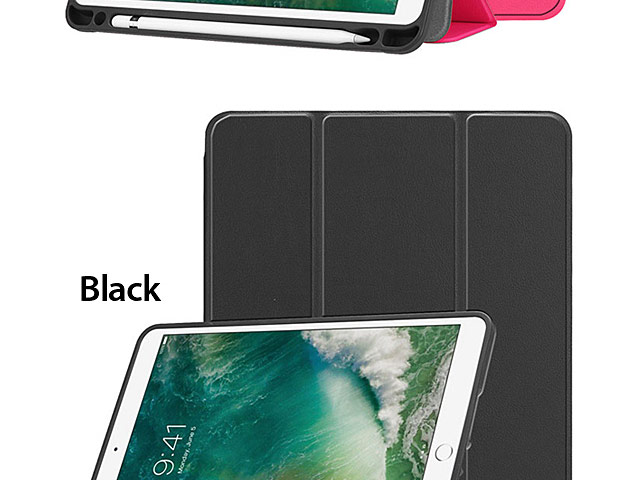 iPad 9.7 (2018) Flip Soft Back Case with Pencil Holder