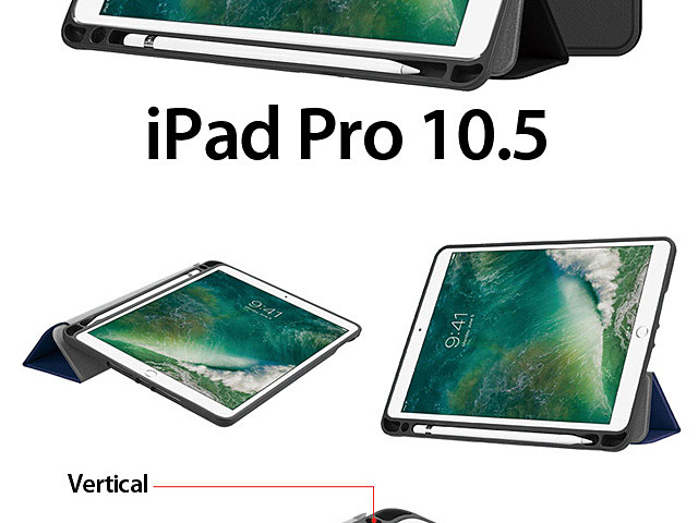 iPad Pro 10.5 Flip Soft Back Case with Pencil Holder