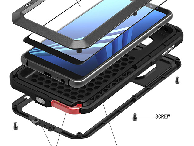 LOVE MEI Samsung Galaxy A8+ (2018) Powerful Bumper Case