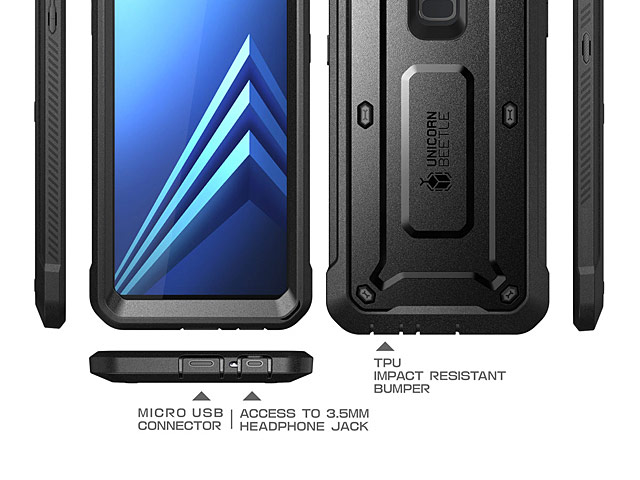 Supcase Unicorn Beetle Pro Rugged Holster Case for Samsung Galaxy A8 (2018)