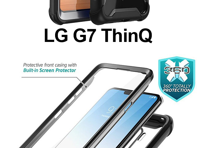 i-Blason Ares Clear Case with Screen Protector for LG G7 ThinQ