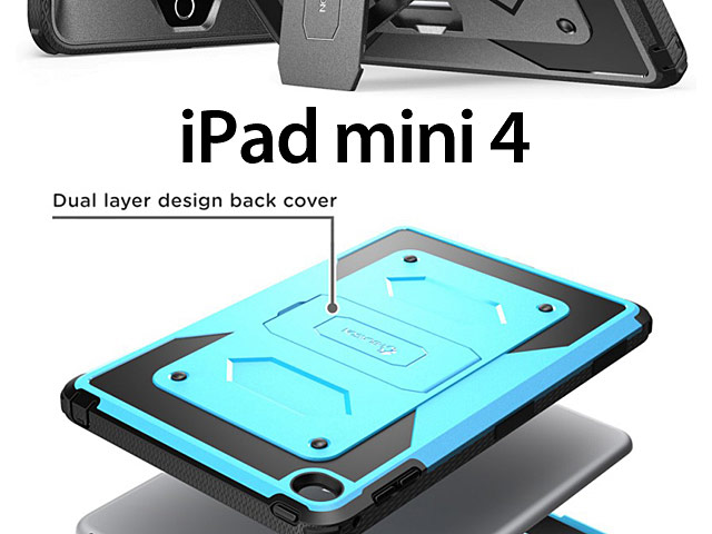 i-Blason Armorbox Full Body Kickstand Case with Screen Protector for iPad mini 4