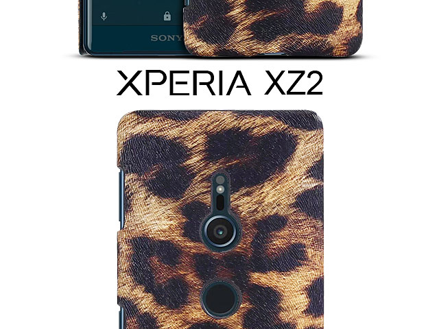 Sony Xperia XZ2 Embossed Leopard Stripe Back Case