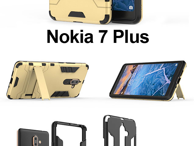 Nokia 7 Plus Iron Armor Plastic Case