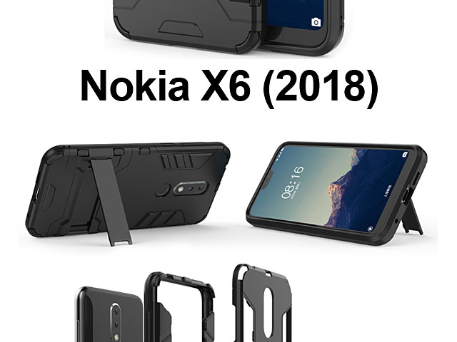 Nokia 6.1 Plus (Nokia X6 (2018) Iron Armor Plastic Case