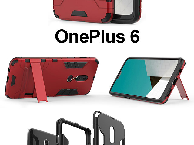 OnePlus 6 Iron Armor Plastic Case