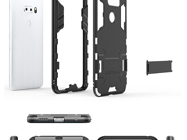 LG V30S ThinQ Iron Armor Plastic Case
