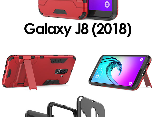 Samsung Galaxy J8 (2018) Iron Armor Plastic Case