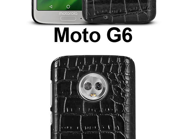 Motorola Moto G6 Crocodile Leather Back Case