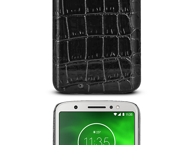 Motorola Moto G6 Crocodile Leather Back Case