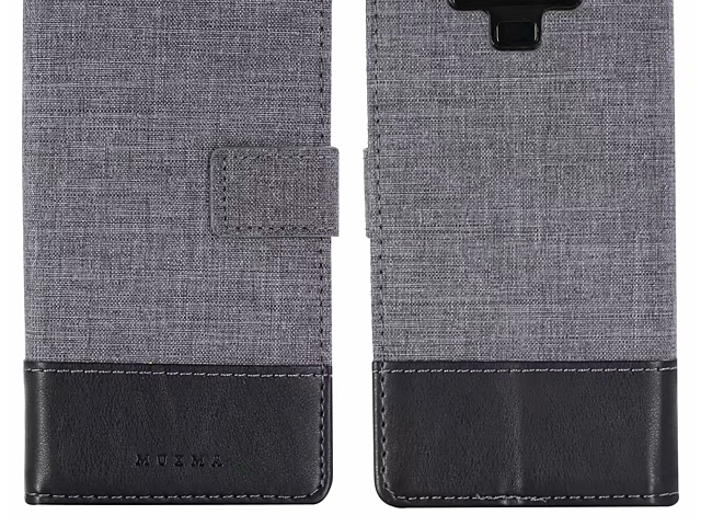 Samsung Galaxy Note9 Canvas Leather Flip Card Case