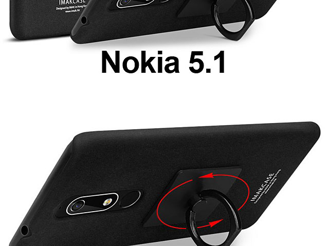 Imak Marble Pattern Back Case for Nokia 5.1