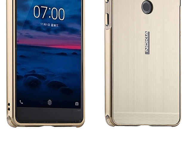 Nokia 7 Metallic Bumper Back Case