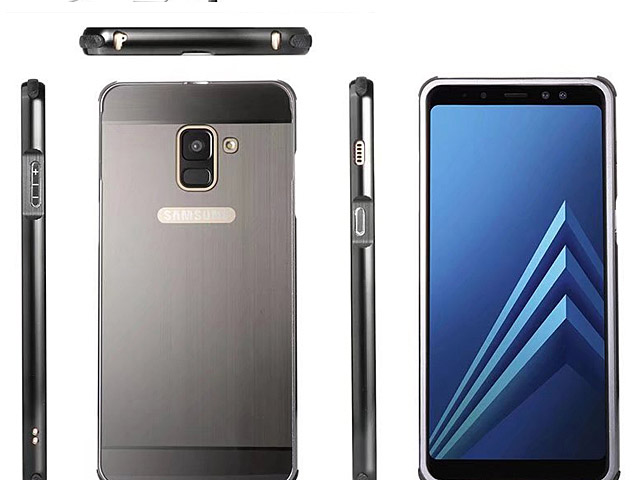 Samsung Galaxy A8+ (2018) Metallic Bumper Back Case