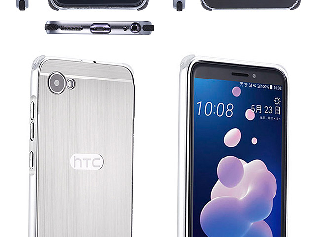 HTC Desire 12 Metallic Bumper Back Case