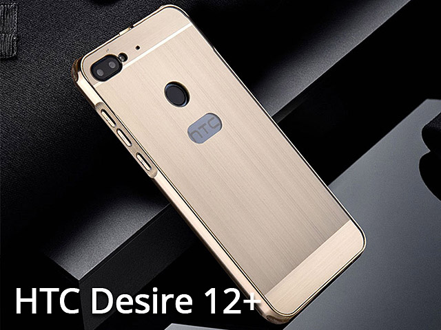 HTC Desire 12+ Metallic Bumper Back Case