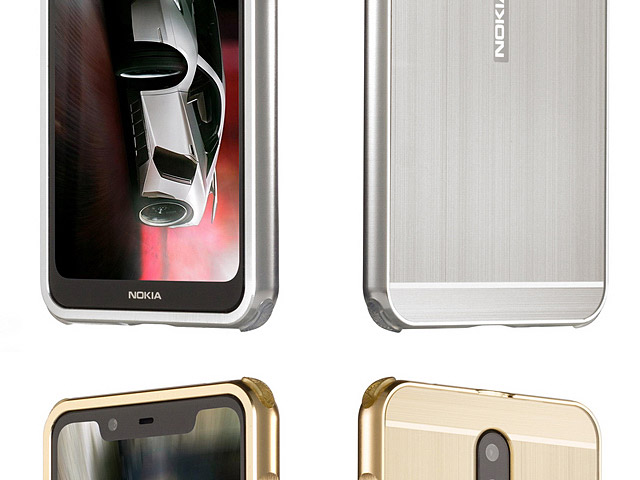 Nokia 5.1 Plus (Nokia X5) Metallic Bumper Back Case