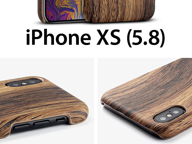 iPhone XS (5.8) Woody Patterned Back Case