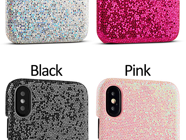 iPhone XS (5.8) Glitter Plastic Hard Case