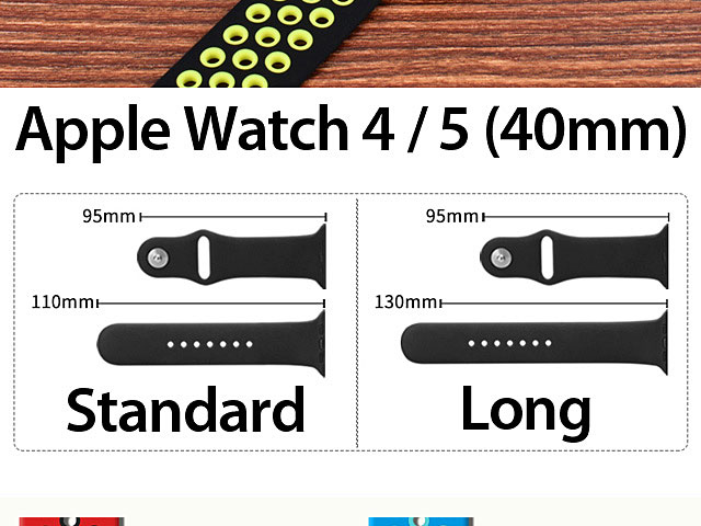 Apple Watch 4 / 5 (40mm) Sport Silicone Watch Band