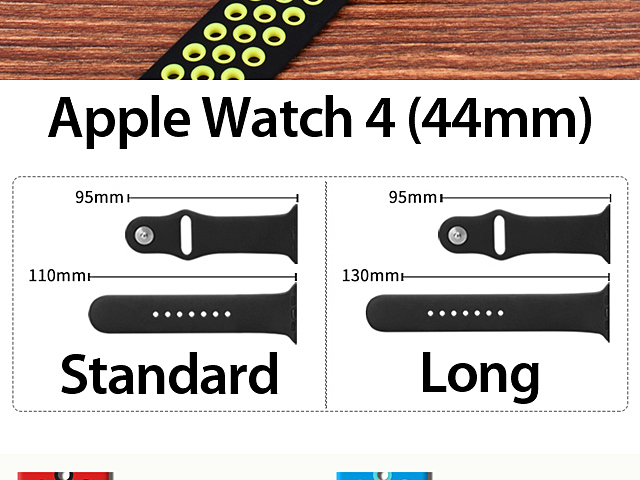 Apple Watch 4 (44mm) Sport Silicone Watch Band