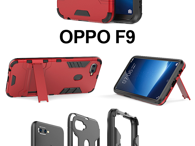 OPPO F9 Iron Armor Plastic Case