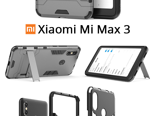 Xiaomi Mi Max 3 Iron Armor Plastic Case