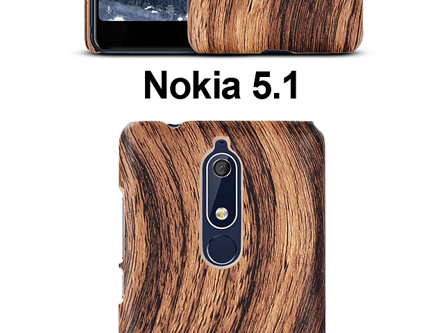 Nokia 5.1 Woody Patterned Back Case