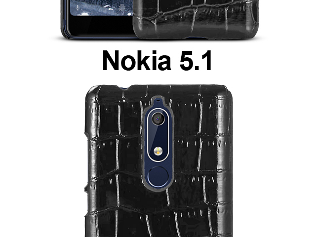 Nokia 5.1 Crocodile Leather Back Case