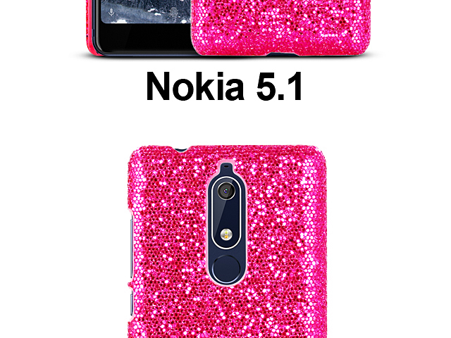 Nokia 5.1 Glitter Plastic Hard Case