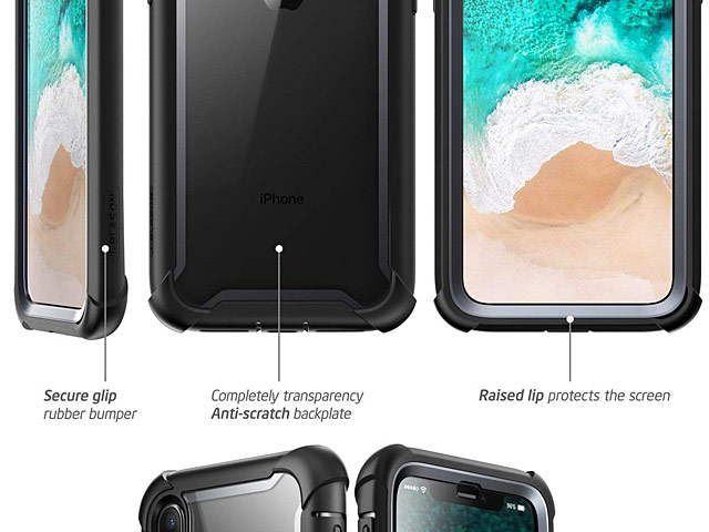 i-Blason Ares Clear Case with Screen Protector for iPhone XS Max (6.5)