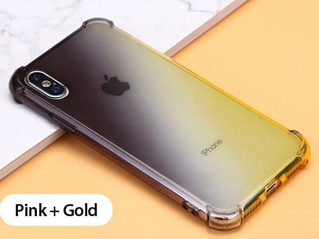 iPhone X Gradient Shockproof TPU Soft Case