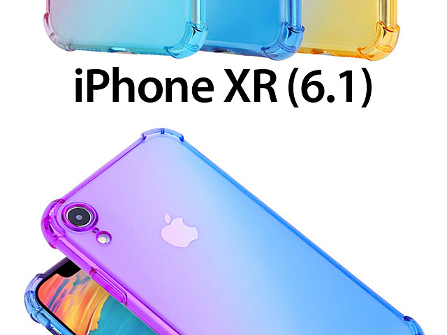 iPhone XR (6.1) Gradient Shockproof TPU Soft Case