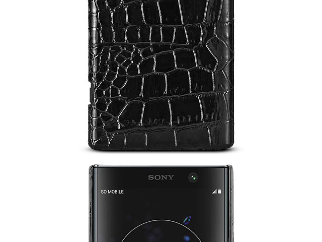 Sony Xperia XA2 Plus Crocodile Leather Back Case