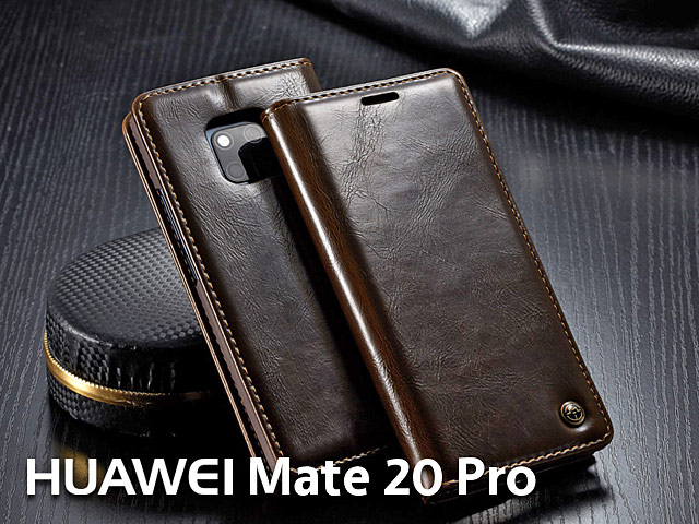 Mate 20 Pro Magnetic Flip Leather Wallet Case