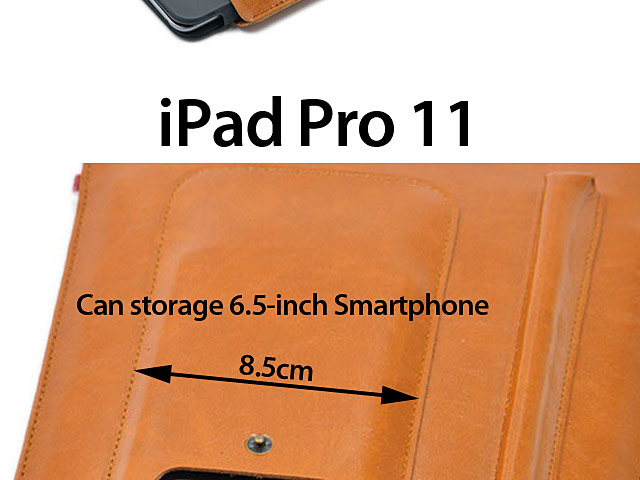 iPad Pro 11 Multi-functional Leather Sleeve