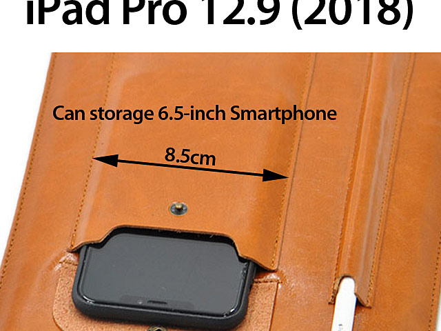 iPad Pro 12.9 (2018) Multi-functional Leather Sleeve