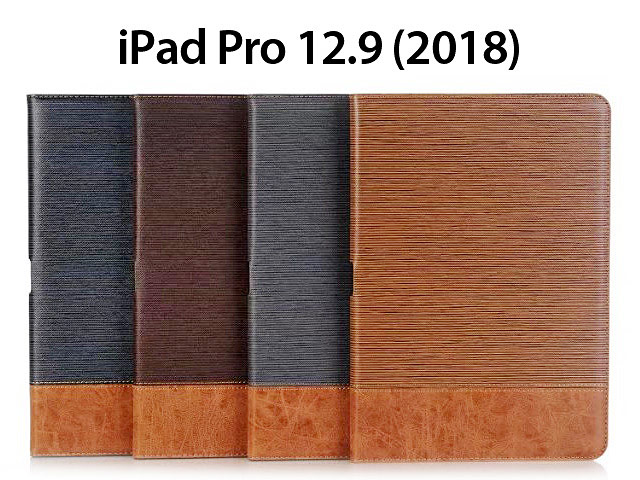 iPad Pro 12.9 (2018) Two-Tone Leather Flip Case