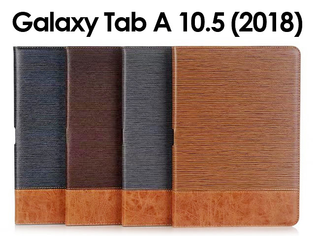 Samsung Galaxy Tab A 10.5 (2018) Two-Tone Leather Flip Case