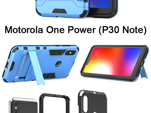 Motorola One Power (P30 Note) Iron Armor Plastic Case