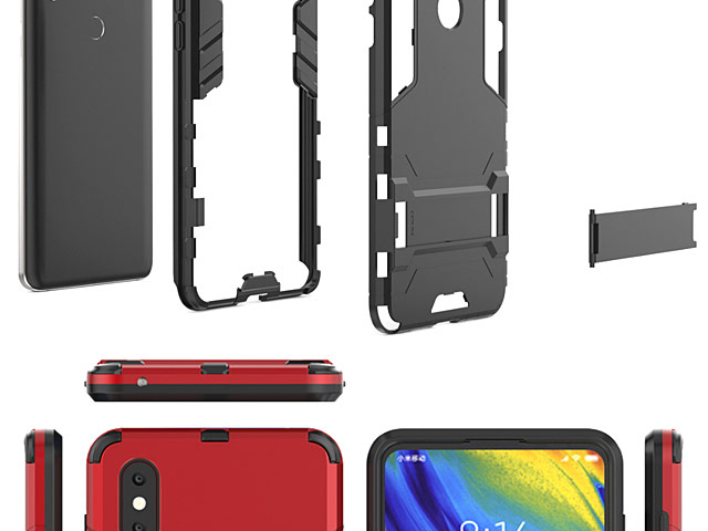 Xiaomi Mi Mix 3 Iron Armor Plastic Case