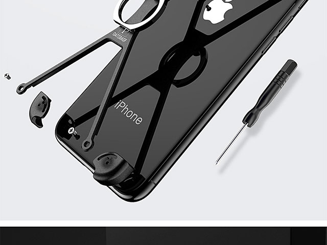 iPhone XS Max (6.5) Metal X Bumper Case with Finger Ring