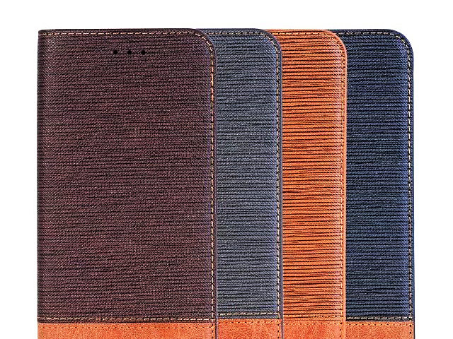 Samsung Galaxy S10 Two-Tone Leather Flip Case