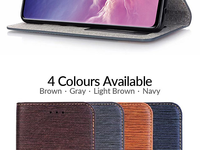 Samsung Galaxy S10 Two-Tone Leather Flip Case